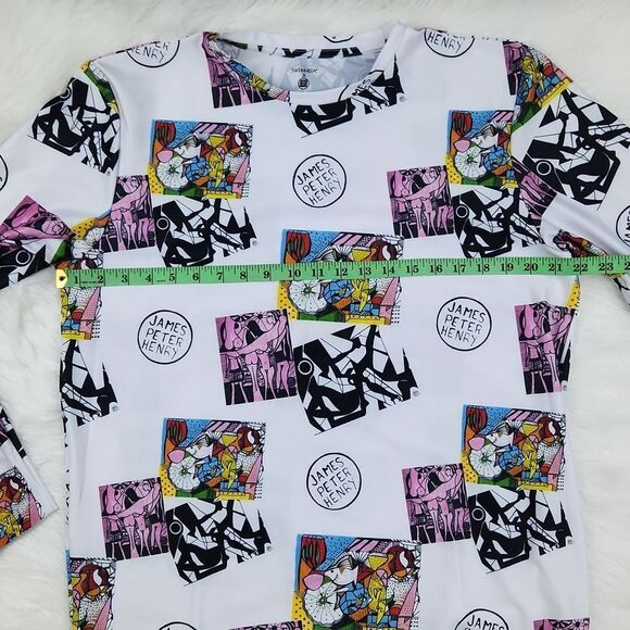 Swiminista x‎ James Peter Henry Good Vibes Rashguard Art Toss Print NWT Large - Picture 5 of 7